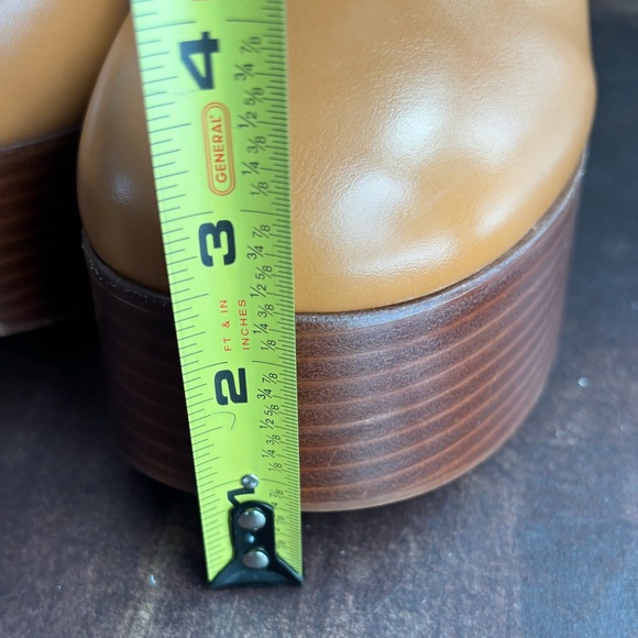 Jeffrey Campbell Timewarp Platform Heeled Boots- Natural - Picture 15 of 17